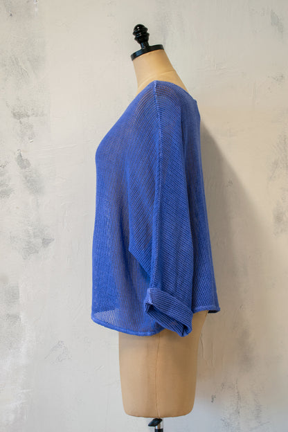 Cynthia Ashby; Mesh Topper in Royal