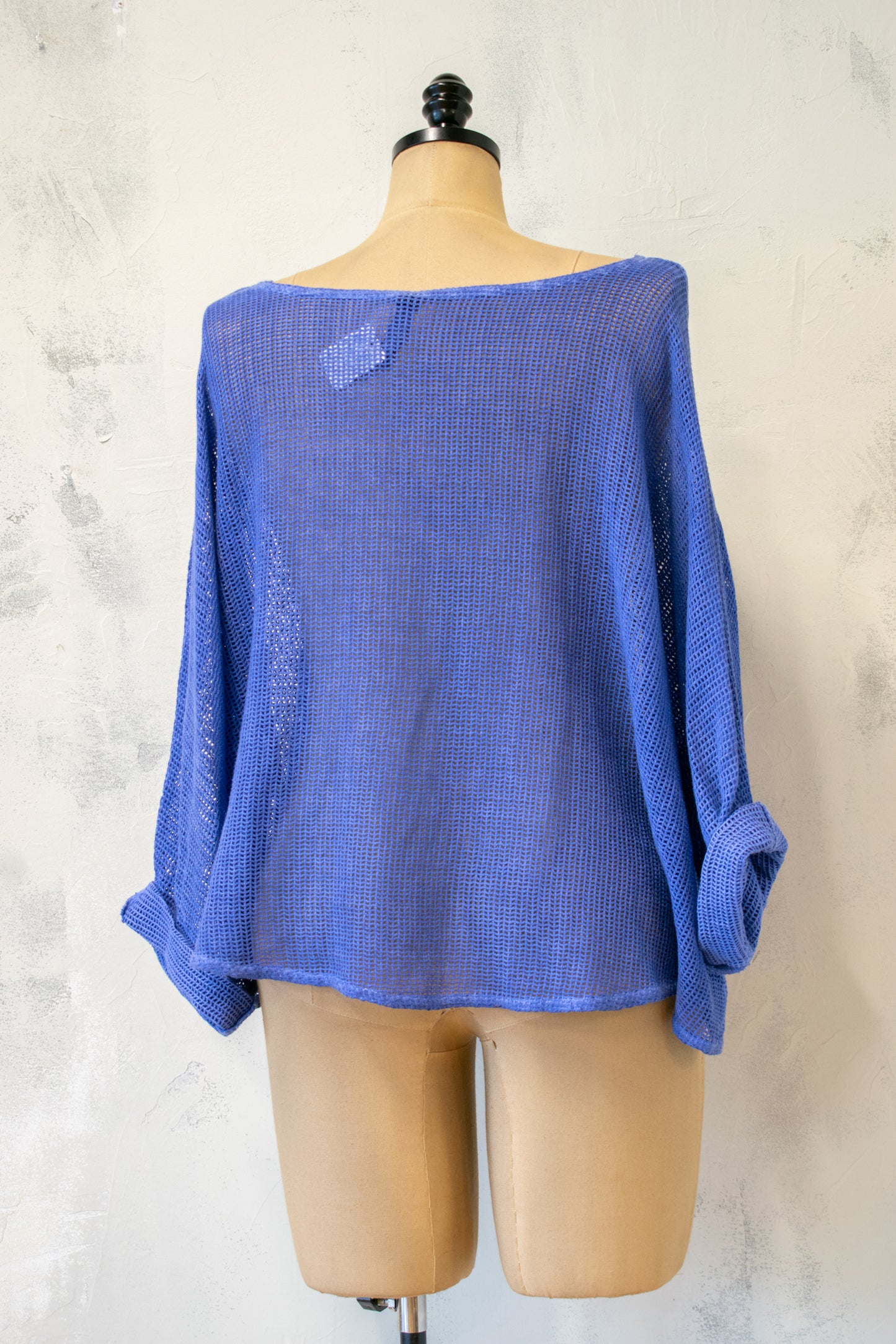 Cynthia Ashby; Mesh Topper in Royal