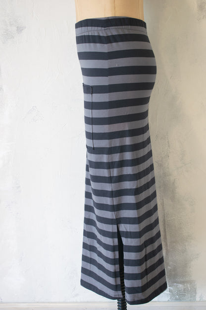 PLU; NWT; Grey Stripe Straight Skirt
