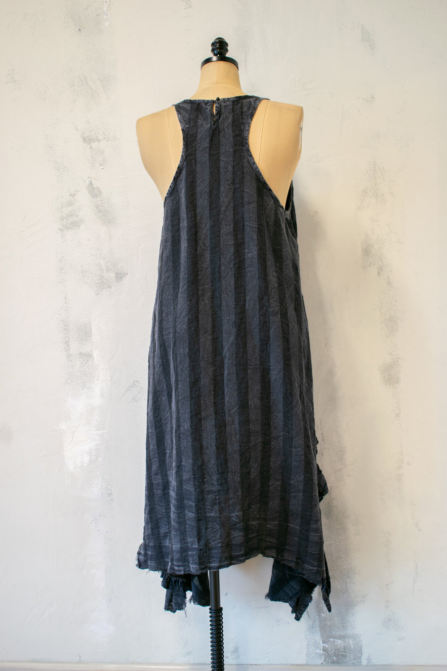 Krista Larson; Stripe Racer Back Dress