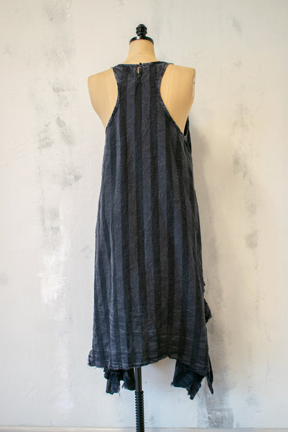 Krista Larson; Stripe Racer Back Dress
