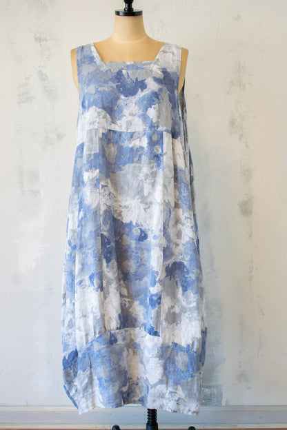 Lands Down Under Printed Linen Maxi Dress