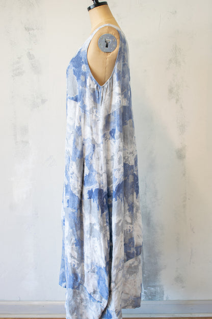 Lands Down Under Printed Linen Maxi Dress