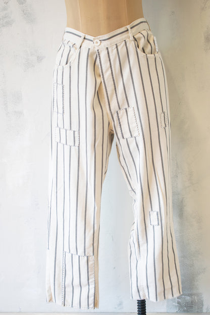 Jaded Gypsy; Stripe Miner Pant w Patches
