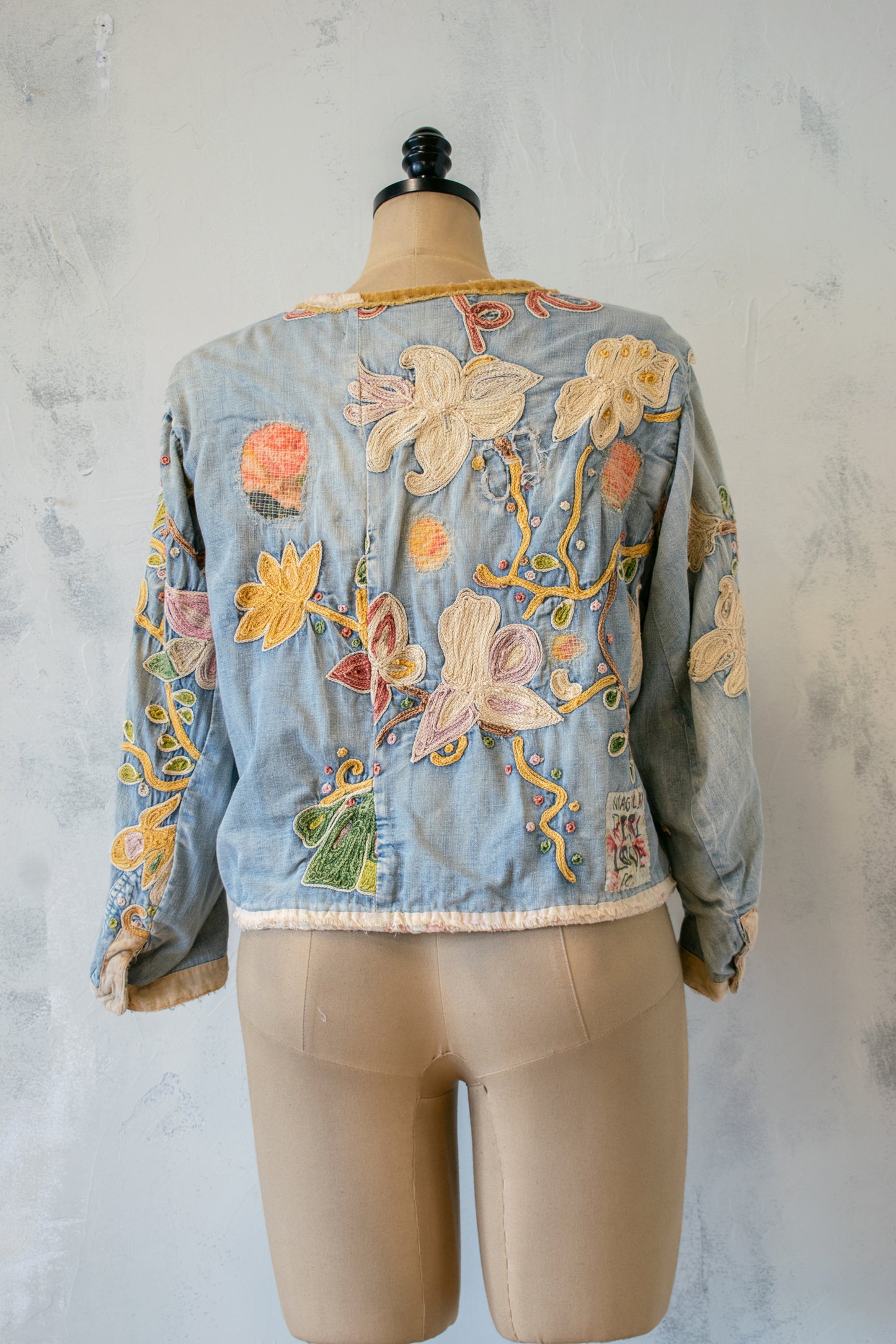 Magnolia Pearl; Embroidered Denim Short Jacket (Copy)