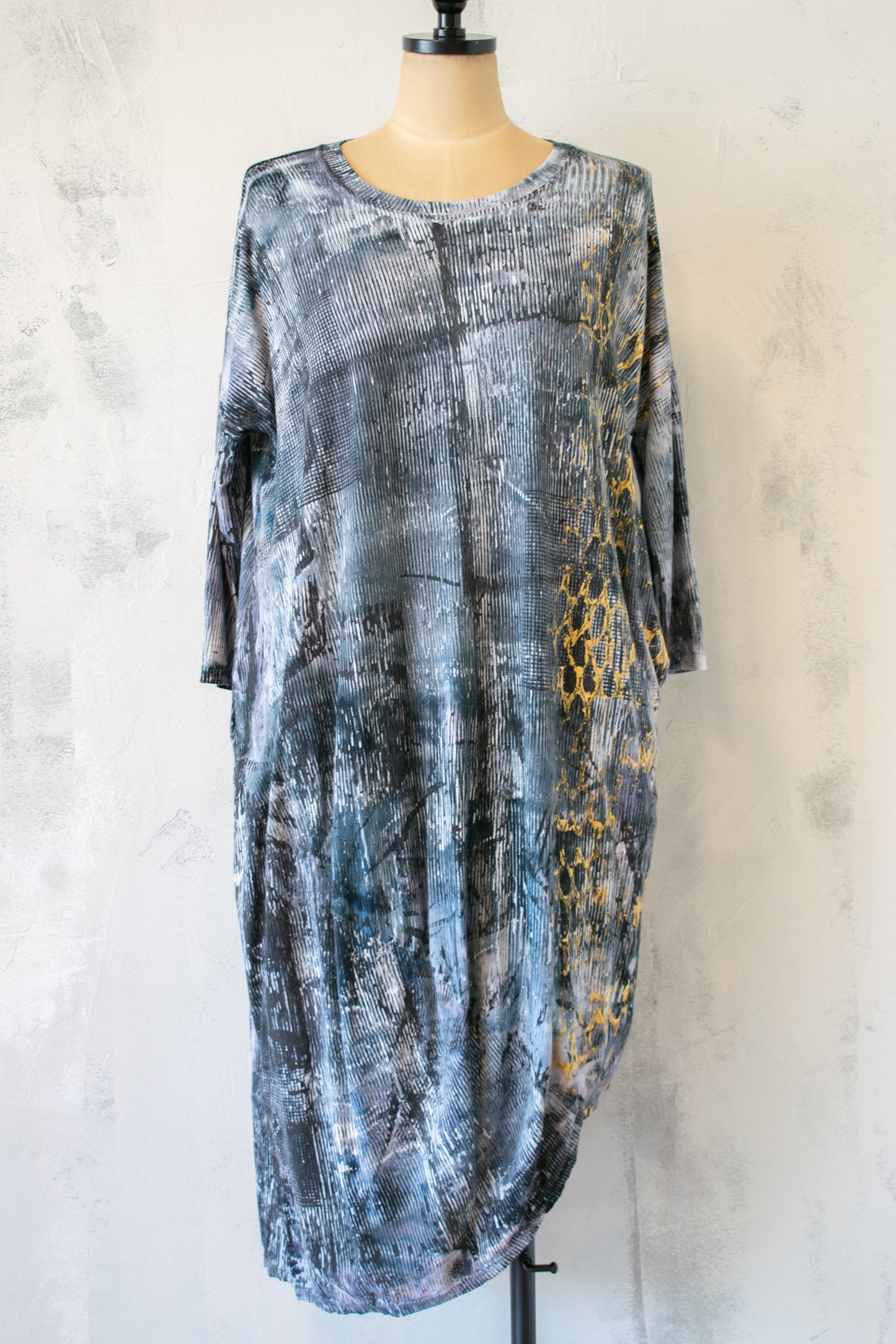 Heyne Bogut; Hand Painted and Dyed Dress