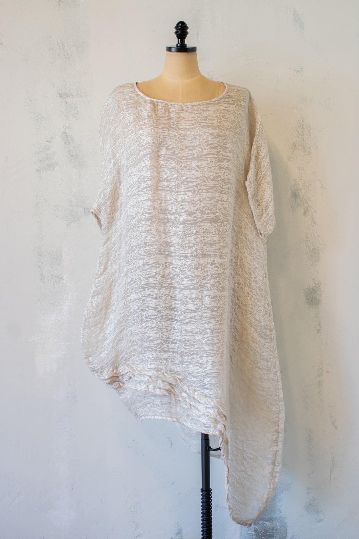 Krista Larson; Silk Rafia A Line Tunic Dress