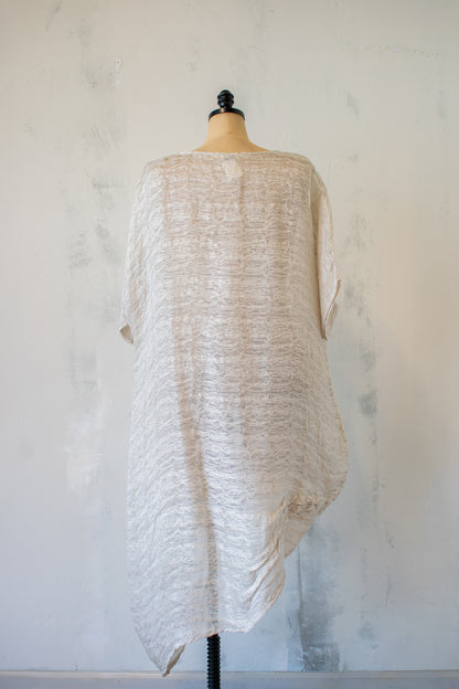 Krista Larson; Silk Rafia A Line Tunic Dress