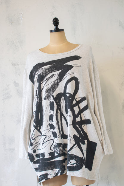 Moyuru; Scribble Sweatshirt