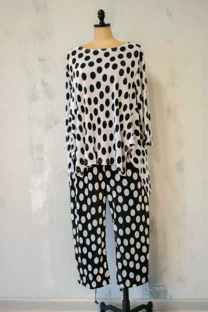 Kozan; Pleated Dot Tunic