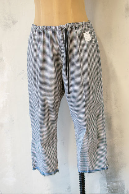 Paper Temples; Drawstring Waist Check Pant