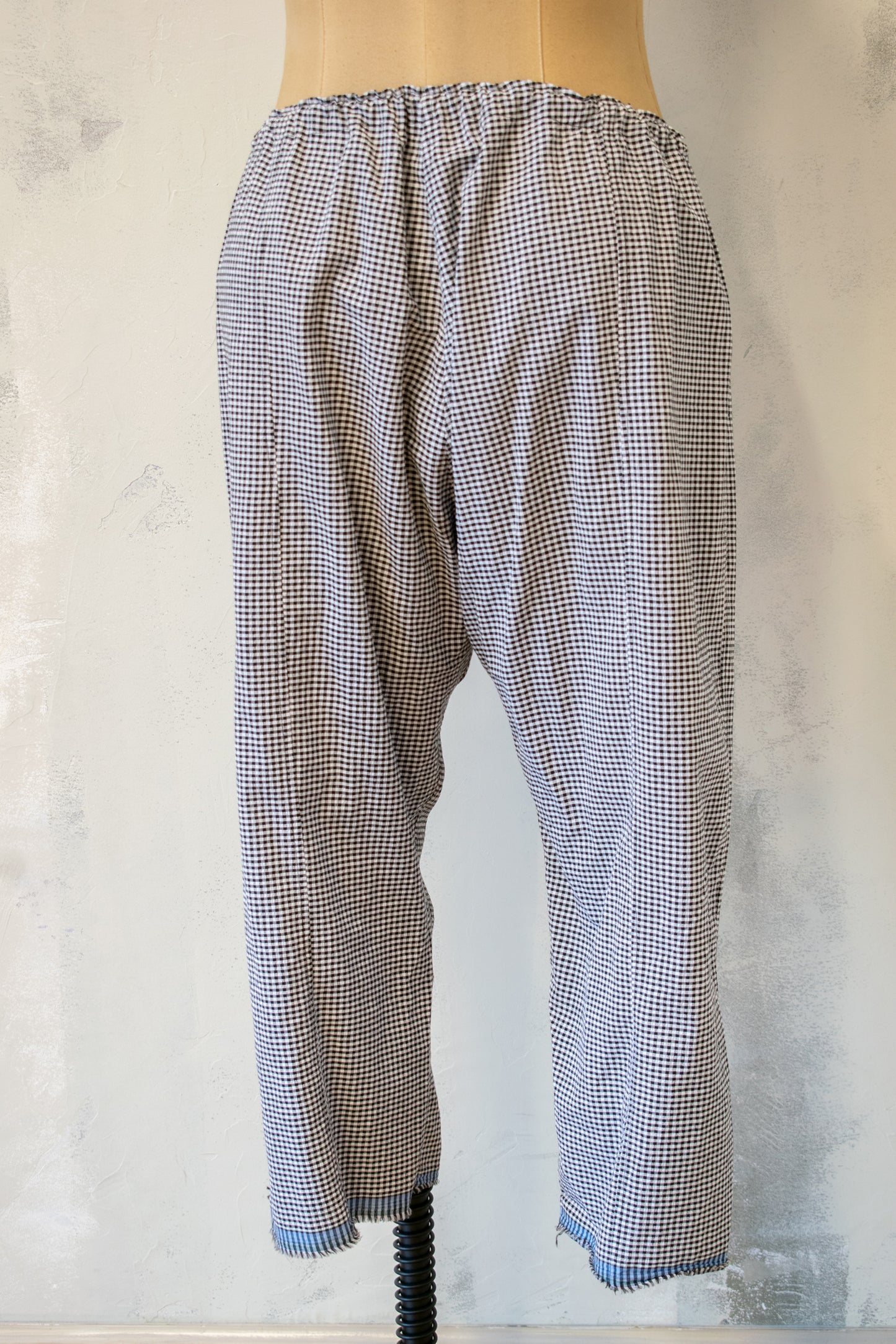 Paper Temples; Drawstring Waist Check Pant
