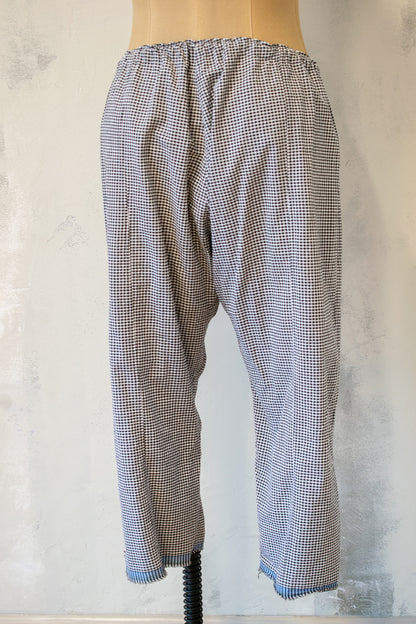 Paper Temples; Drawstring Waist Check Pant