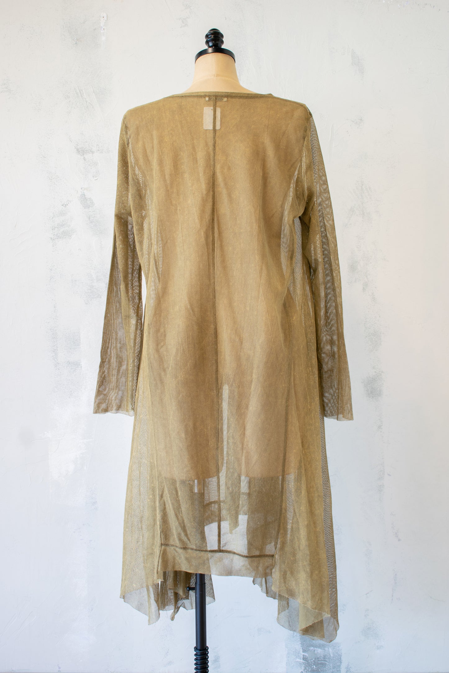 Krista Larson; Long Mesh Tunic Topper in Moss