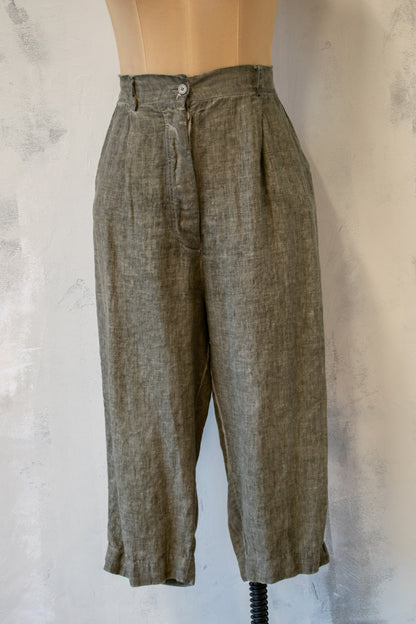 Baci; Mineral Wash Linen Relaxed Trouser