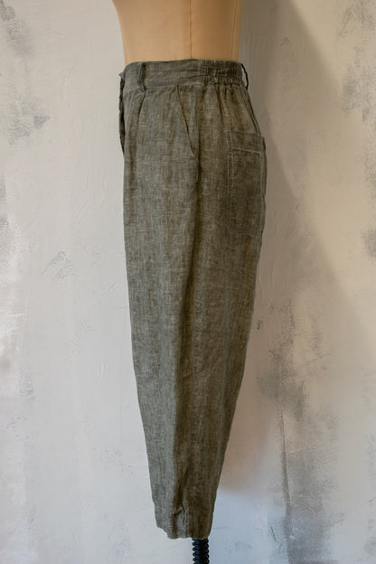 Baci; Mineral Wash Linen Relaxed Trouser