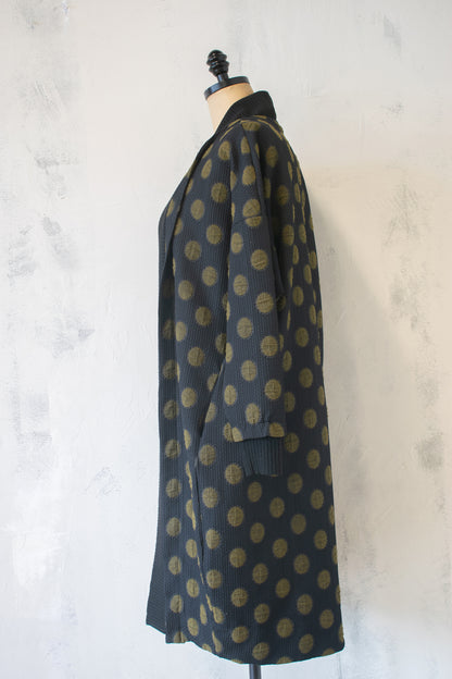 Gershon Bram; Olive and Black Cardigan