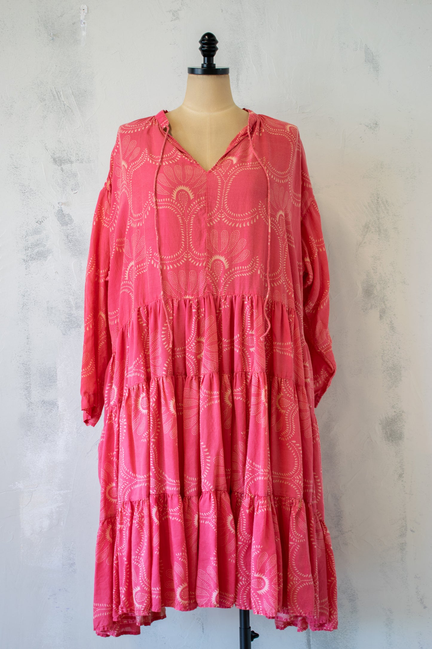 Krista Larson; Farm Dress in Pink Bandanna