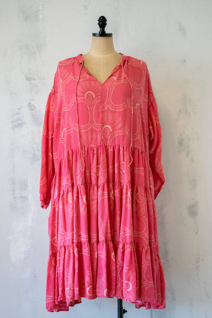 Krista Larson; Farm Dress in Pink Bandanna