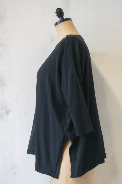 MxM; Pima Cotton Top in Black