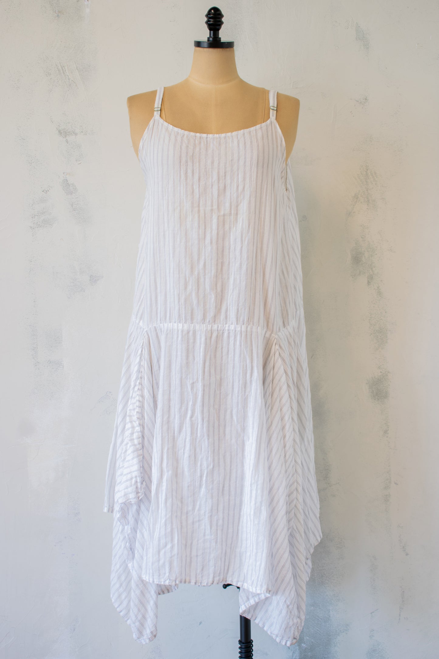 Krista Larson; Long Slip in White Shirting