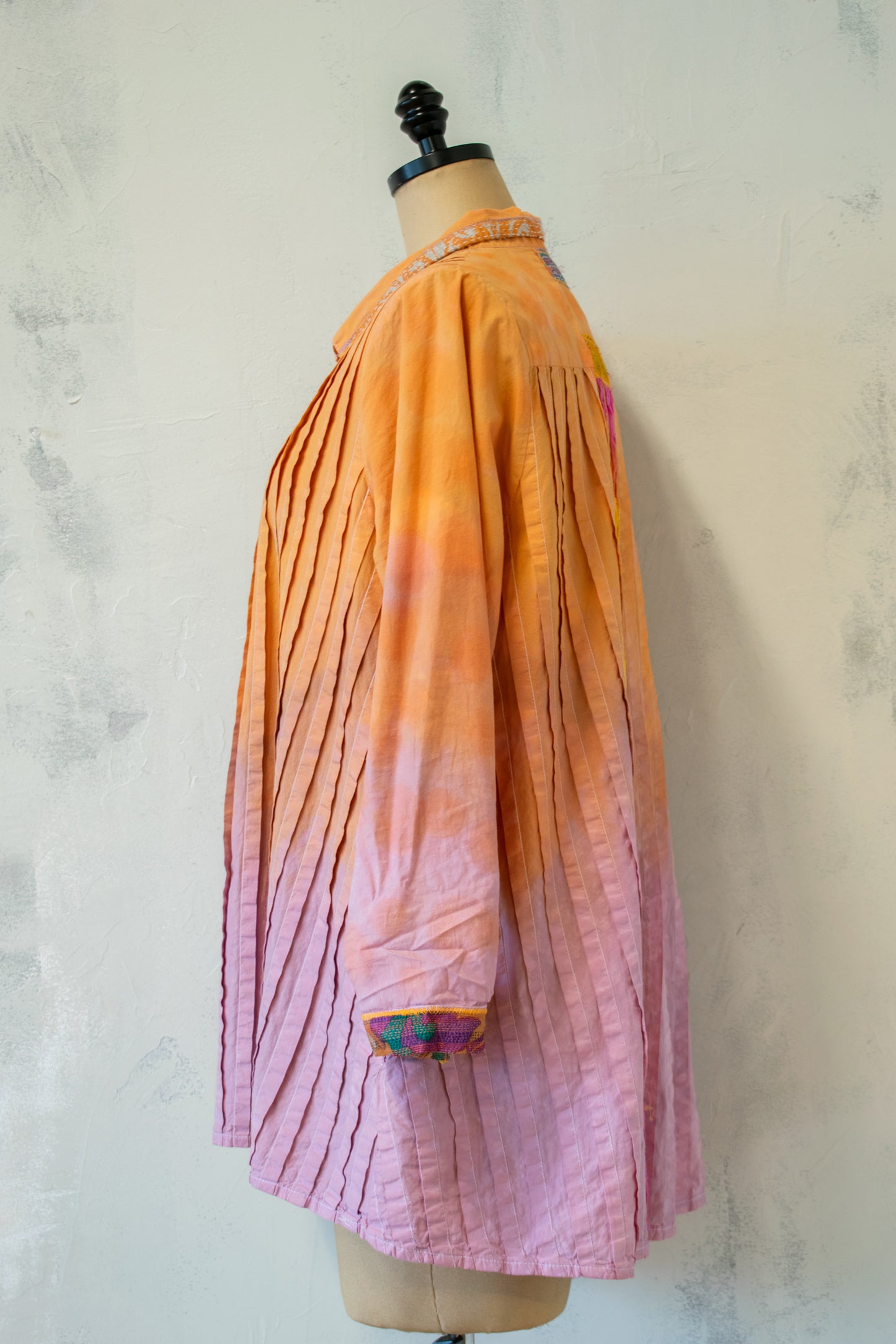 Roots and Wings; Dip Dyed Button Up