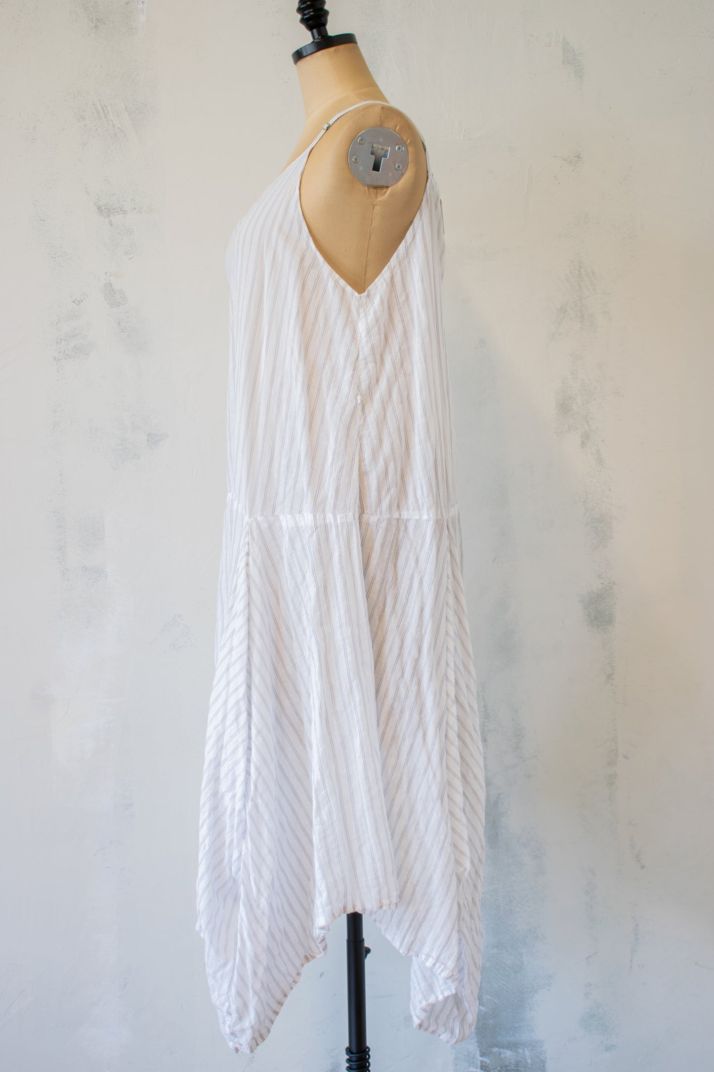 Krista Larson; Long Slip in White Shirting