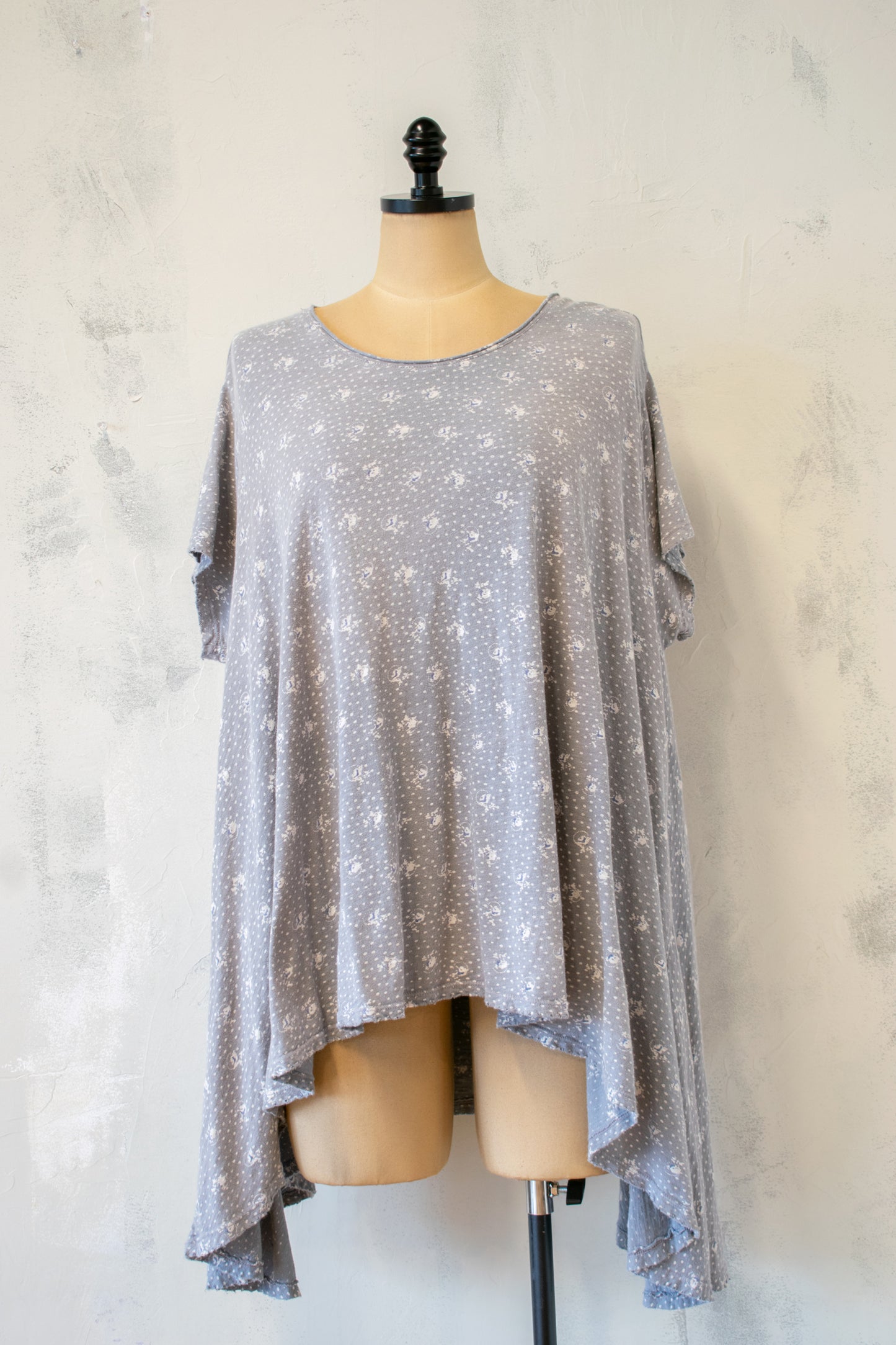 Magnolia Pearl; Floral, A-line, HI-Lo Tee