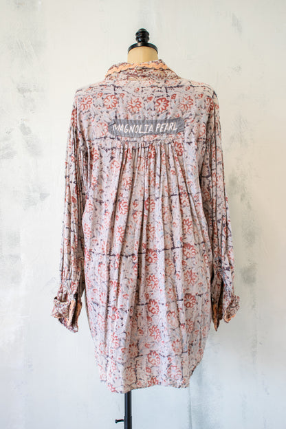 Magnolia Pearl; Block Print and Trim Tora Shirt