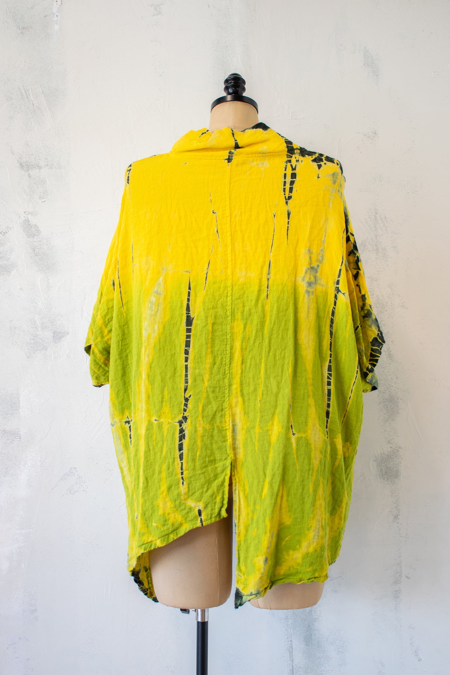 Eleven Stitch; Dip Dyed One Size Shawl Collar Tunic