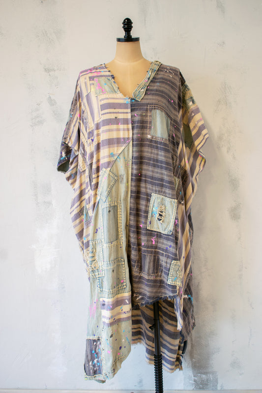 Magnolia Pearl; NWT, Patchwork Denim Dress