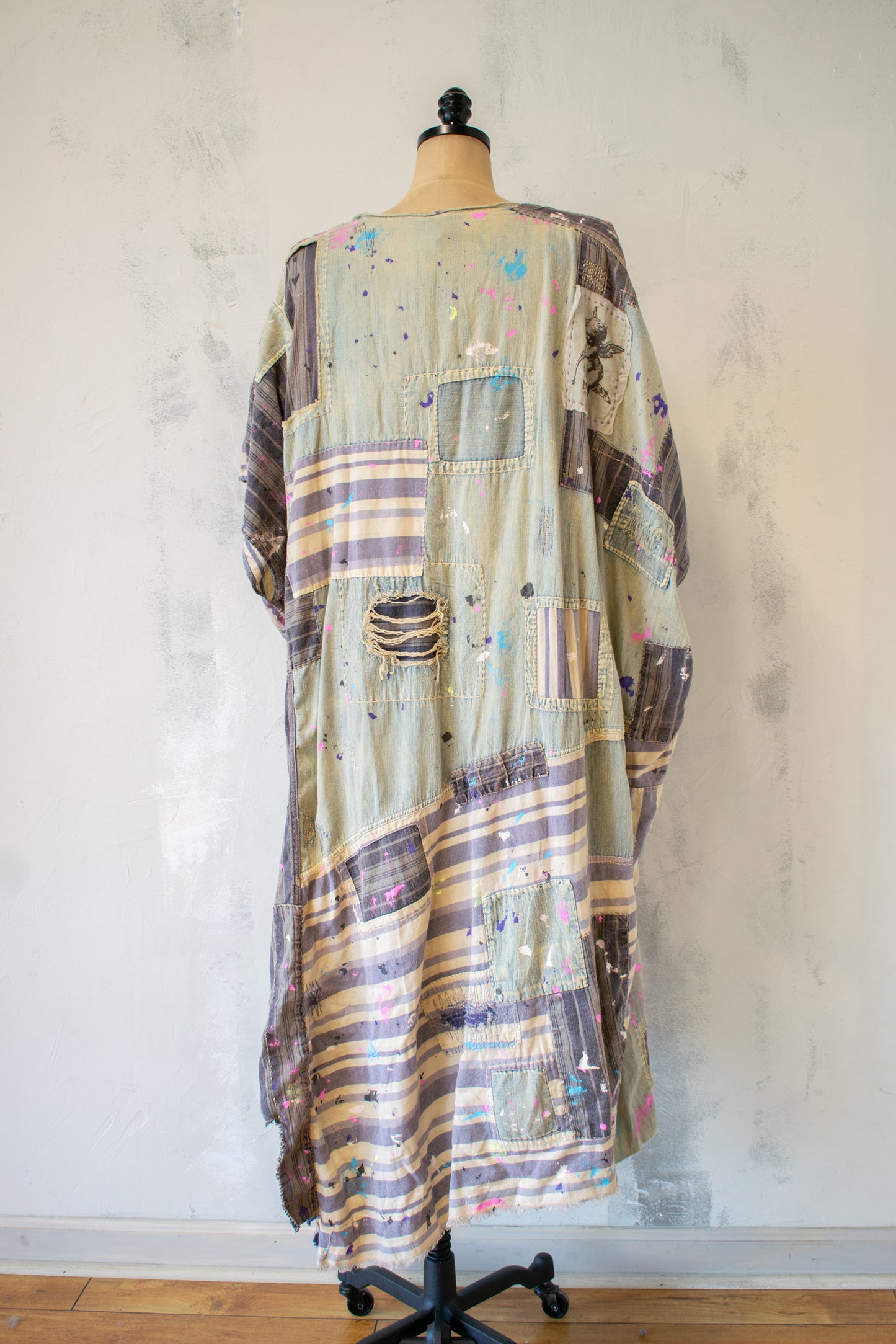 Magnolia Pearl; NWT, Patchwork Denim Dress