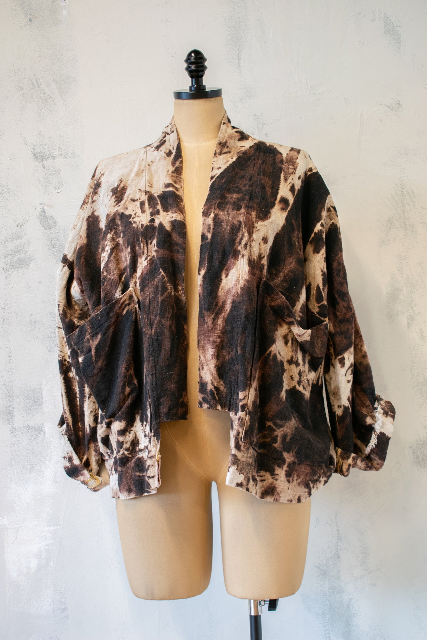 Megan Ilene; Hand Dyed Shawl Front Jacket