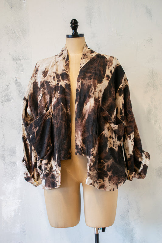Megan Ilene; Hand Dyed Shawl Front Jacket