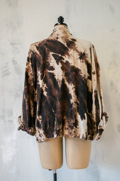 Megan Ilene; Hand Dyed Shawl Front Jacket