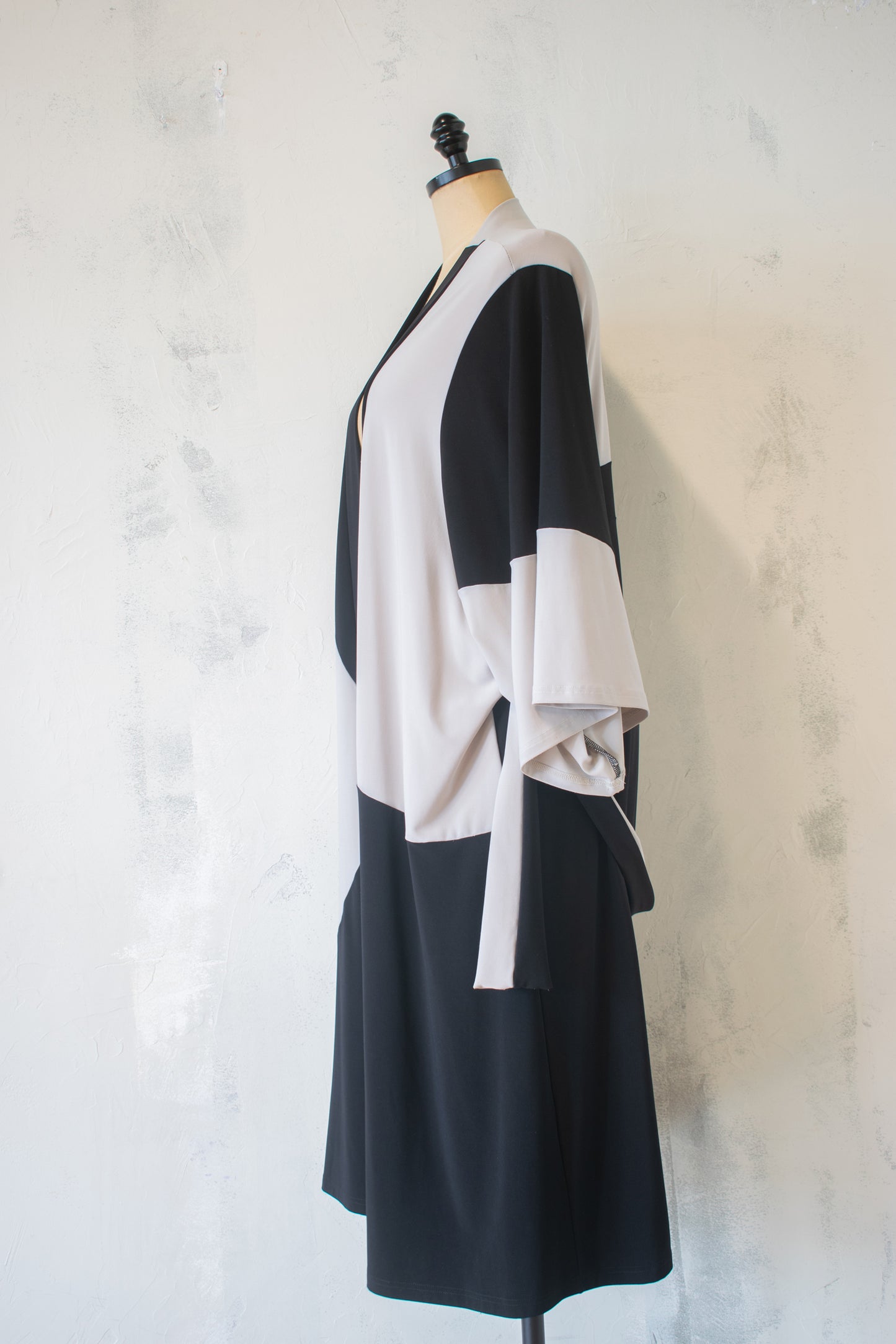 Sympli; Two Tone Open Front Duster