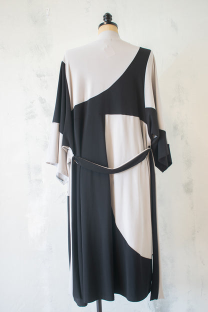 Sympli; Two Tone Open Front Duster