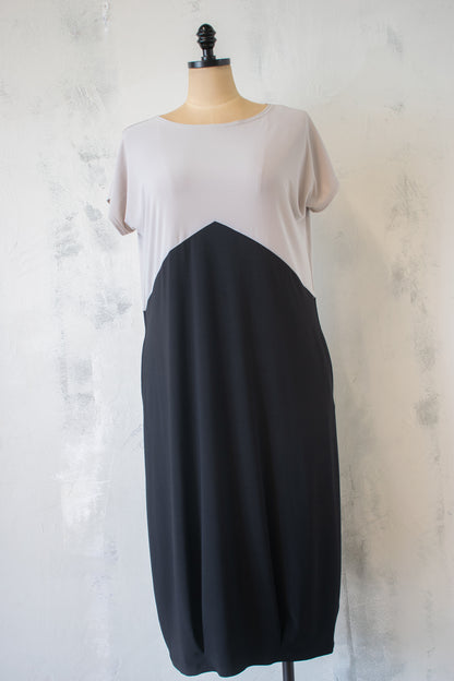 Sympli; Two Tone Dress