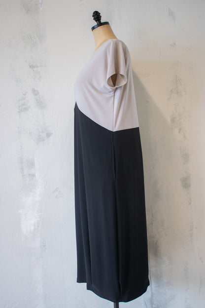 Sympli; Two Tone Dress