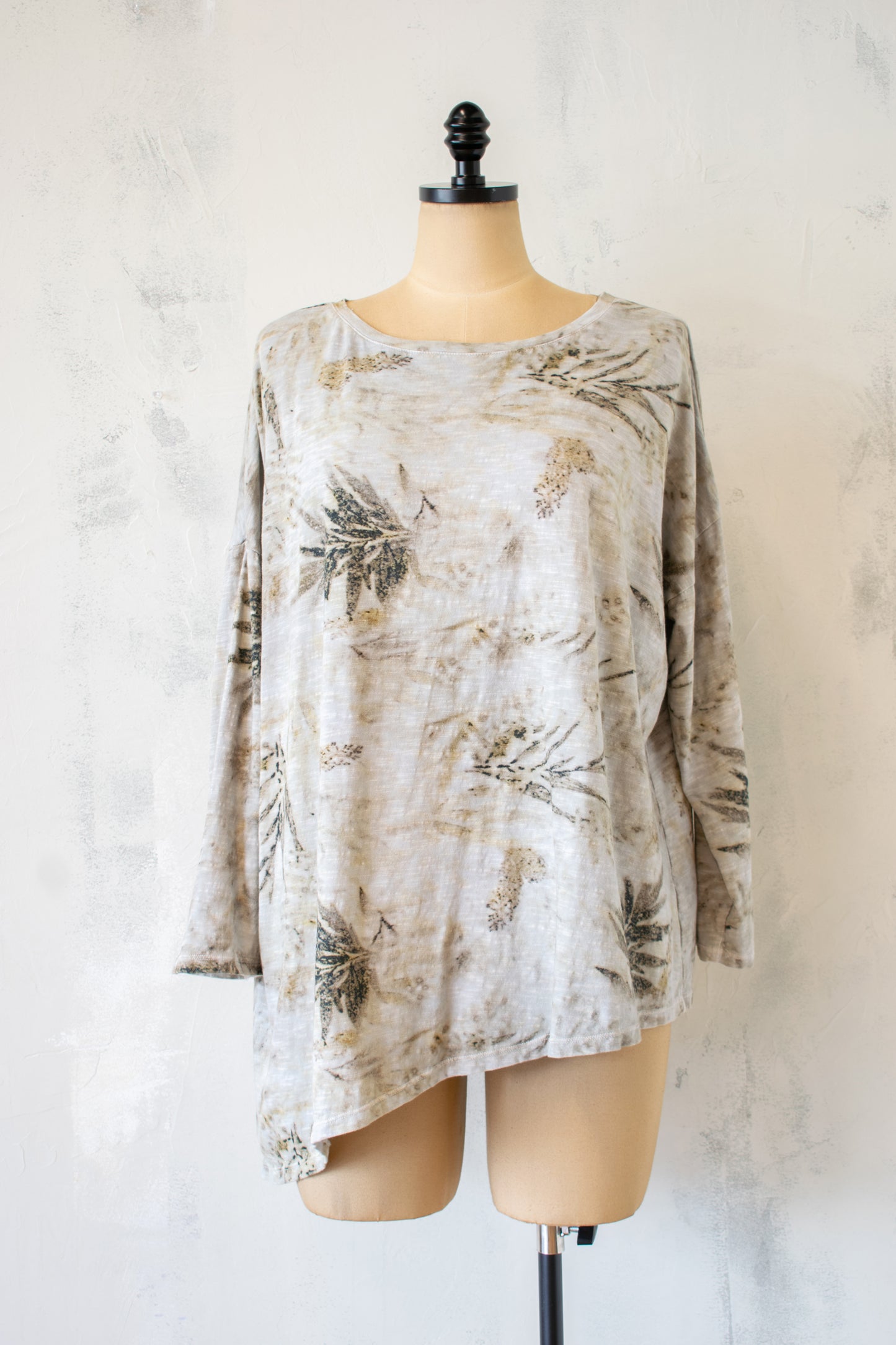Krista Larson; Asymmetrical Tunic in Fern