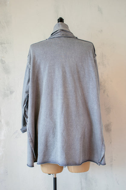 Krista Larson; Billowy Cardigan in Grey