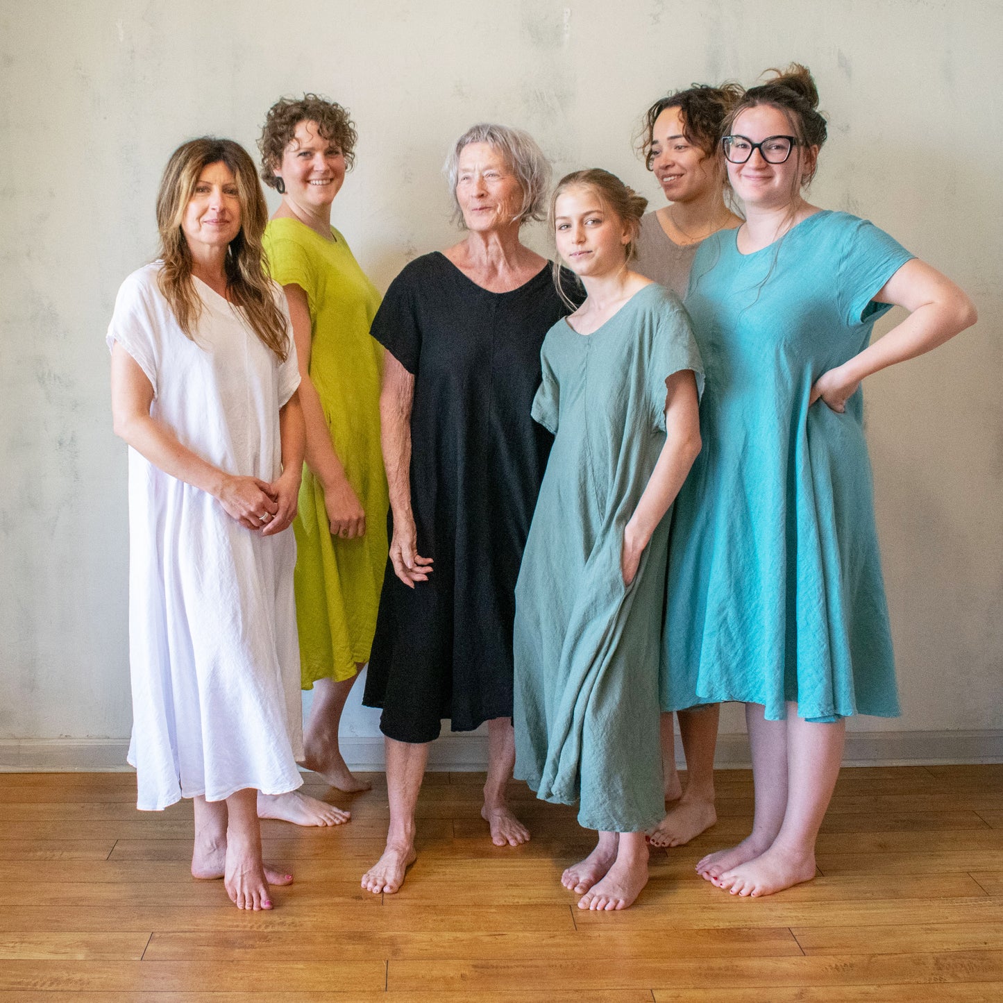 V-Neck Bias Dress (Multiple Colors)