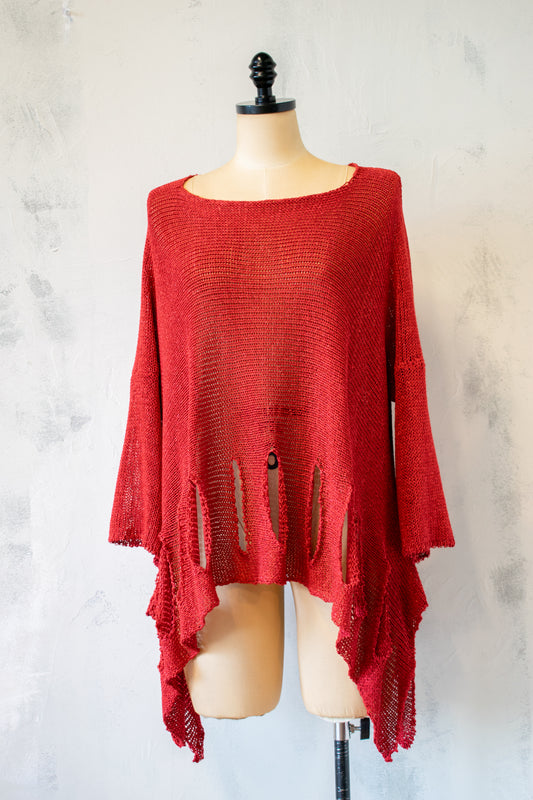 BK Moda; Drop Stitch Pullover