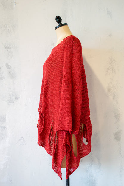 BK Moda; Drop Stitch Pullover
