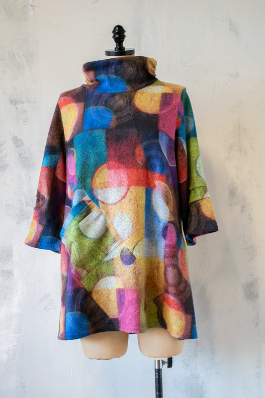 Damee; Fleece Pullover Tunic