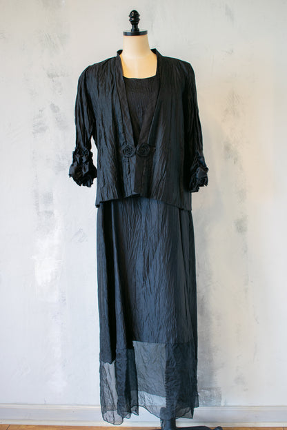 Black Crinkle Jacket