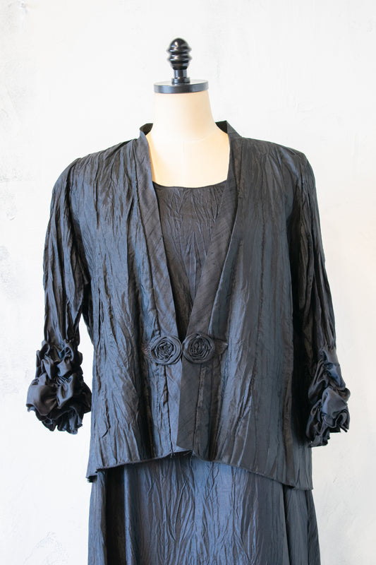 Black Crinkle Jacket
