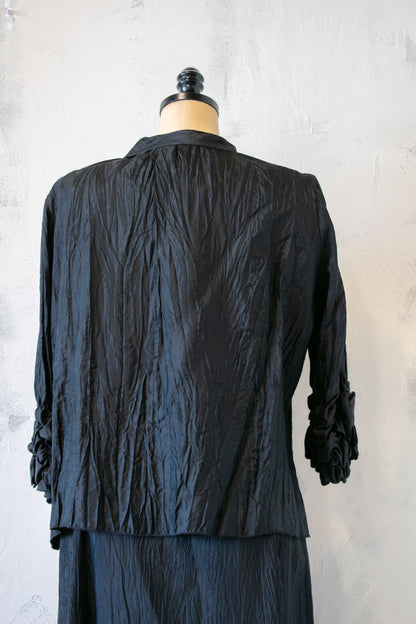 Black Crinkle Jacket