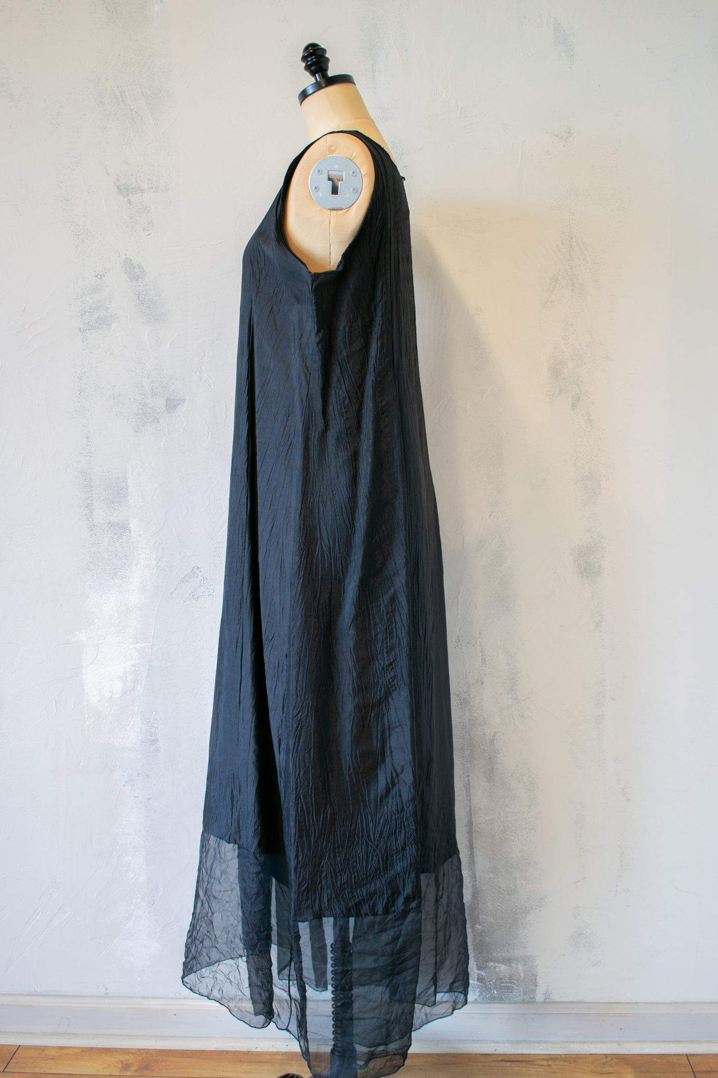 Black Crinkle Dress