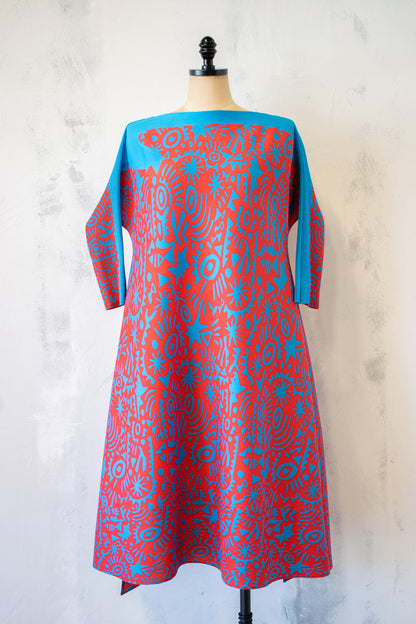 Vanite Couture; Bouncy Dress in Red and Blue